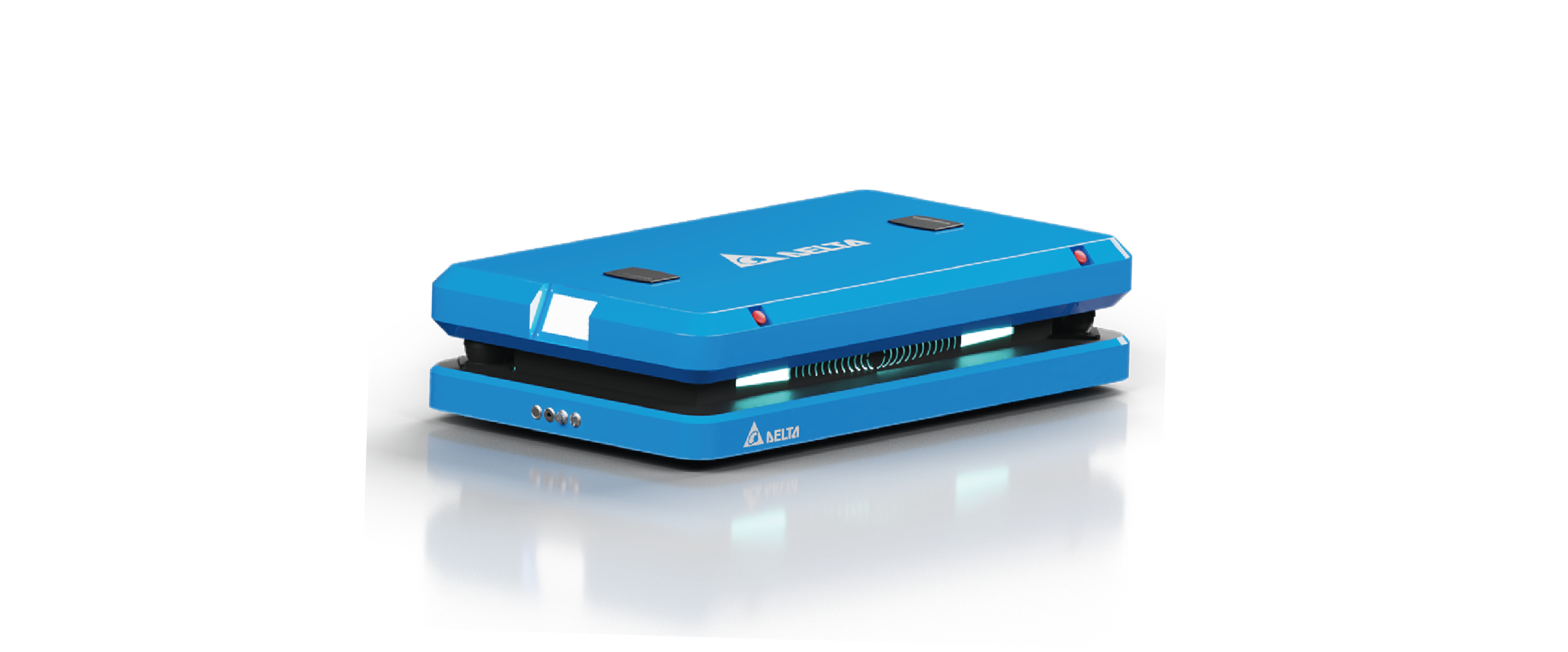 Delta D-Bot cobot designed for smart manufacturing and industrial automation, showcasing advanced robotic process automation capabilities in a factory automation setting.